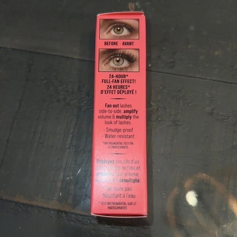 Benefit Fan Fest Fanning Volumizing Mascara‎ Mini 3g 0.1oz Black New in Box